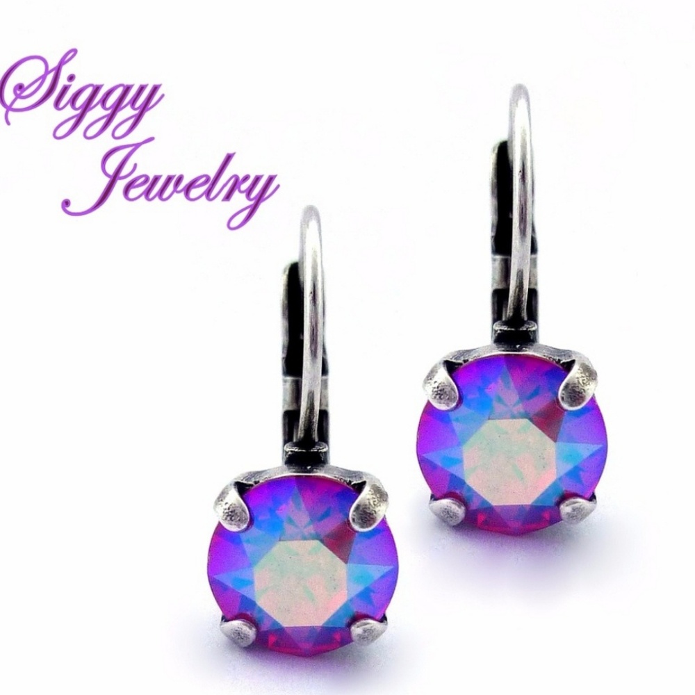 Swarovski Crystal Siam Shimmer Earrings